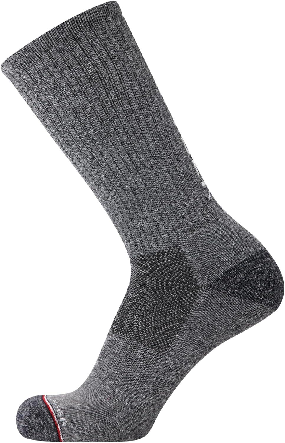 imageTommy Hilfiger Mens Crew Socks 10 Pack Moisture Wicking Cushioned Crew Running Socks for Men for Sports ampamp WorkoutWhiteGrey Assorted
