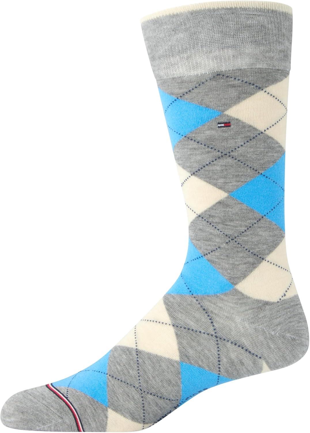 imageTommy Hilfiger Mens Dress Socks 10 Pack Lightweight Everyday Crew Work Socks for Men for Casual ampamp Formal WearBlueGrey