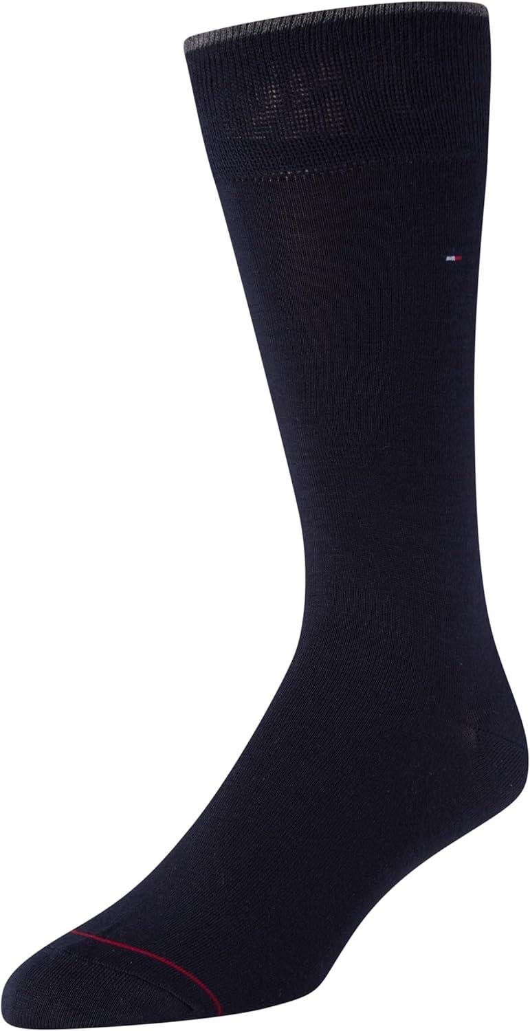 imageTommy Hilfiger Mens Dress Socks 10 Pack Lightweight Everyday Crew Work Socks for Men for Casual ampamp Formal WearGreysNavy