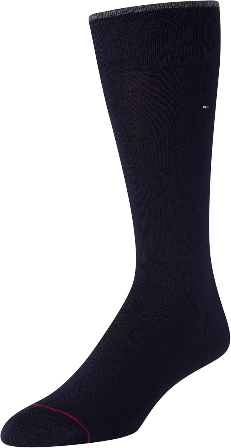 imageTommy Hilfiger Mens Dress Socks 10 Pack Lightweight Everyday Crew Work Socks for Men for Casual ampamp Formal WearNavy