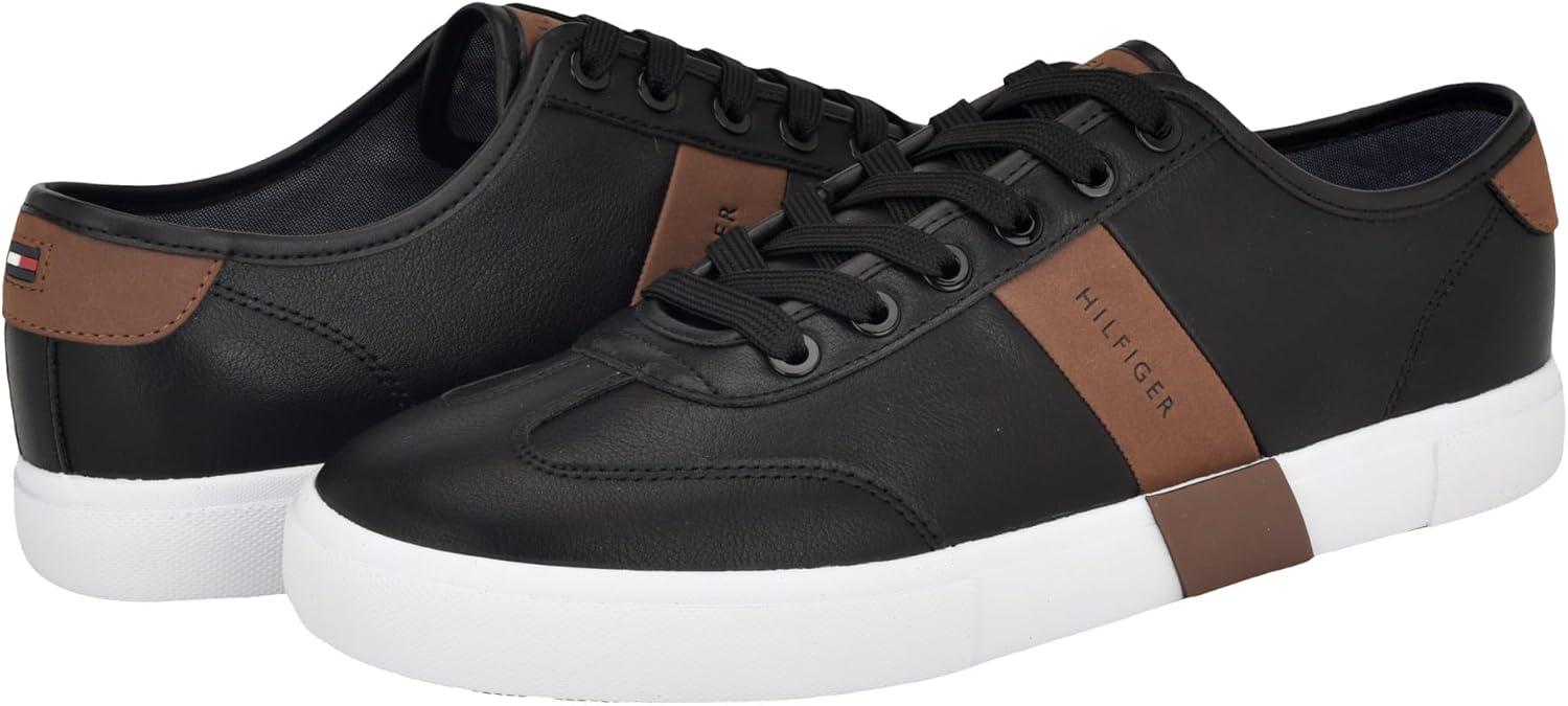 imageTommy Hilfiger Mens Pandora SneakerBlackCognac 967