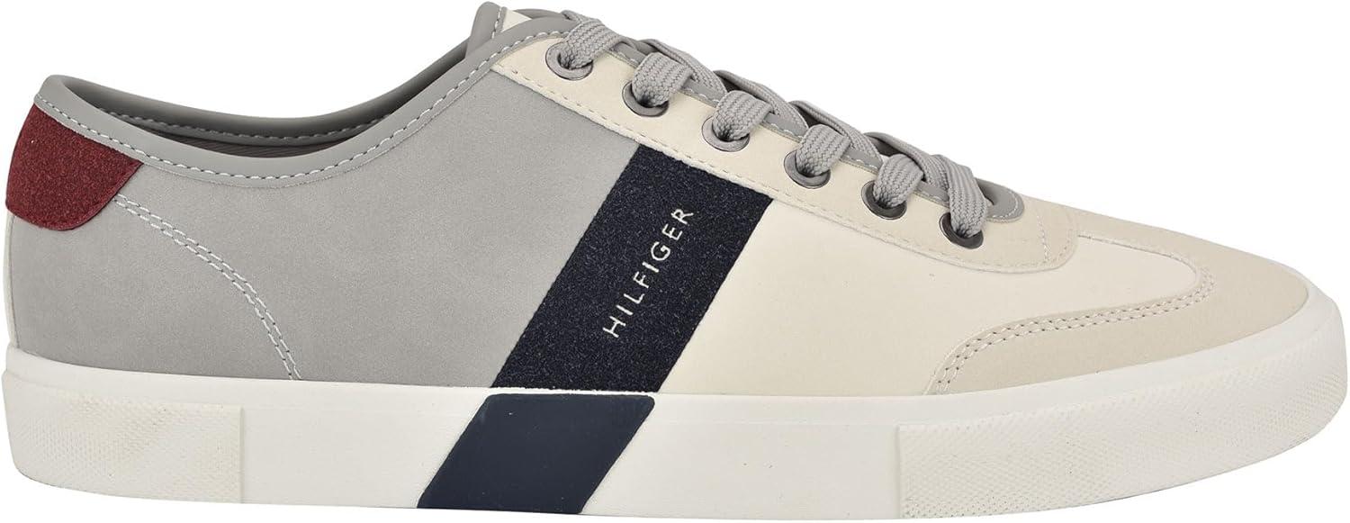 imageTommy Hilfiger Mens Pandora SneakerCreamGrey Multi 150