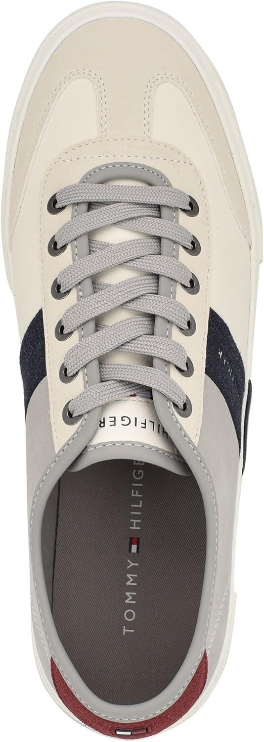 imageTommy Hilfiger Mens Pandora SneakerCreamGrey Multi 150
