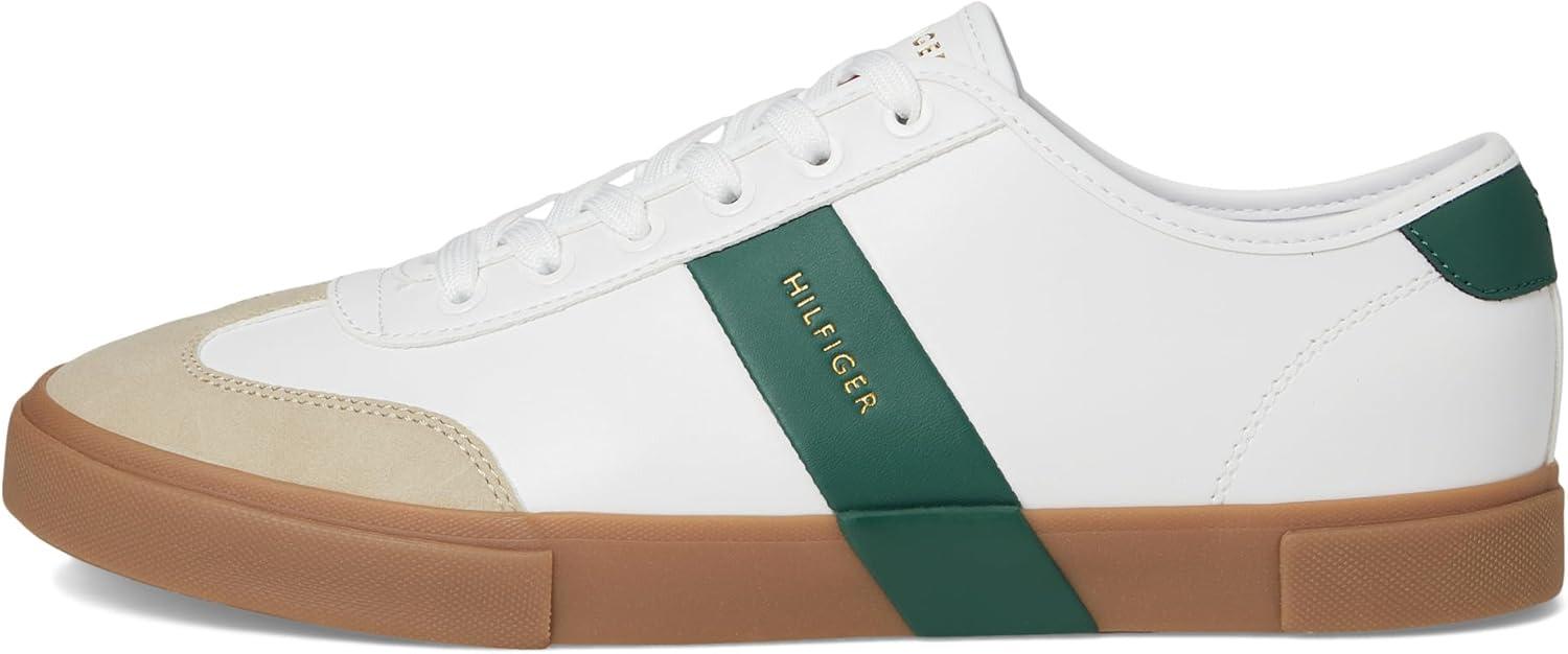 imageTommy Hilfiger Mens Pandora SneakerWhiteHunter Green Multi 141