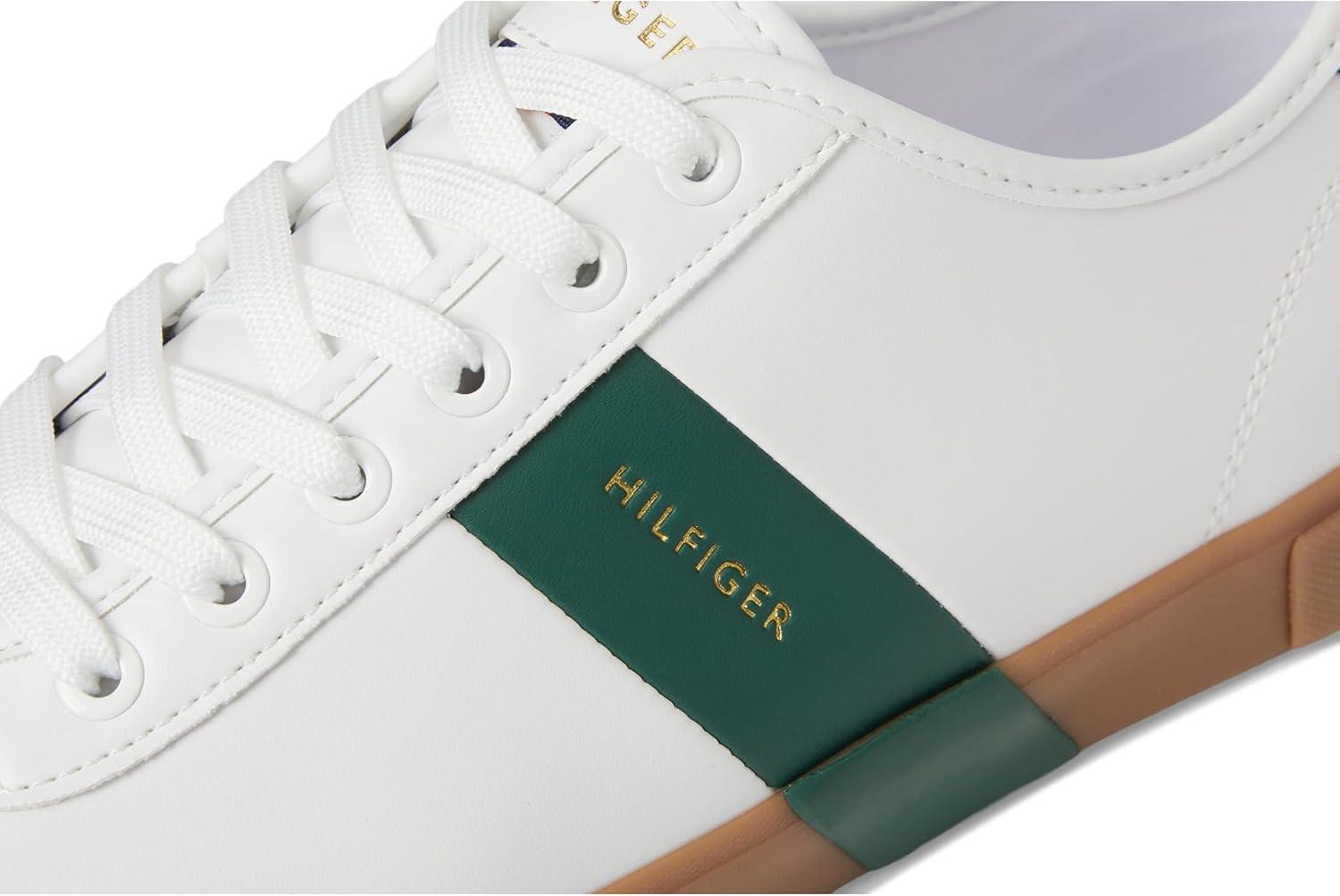 imageTommy Hilfiger Mens Pandora SneakerWhiteHunter Green Multi 141