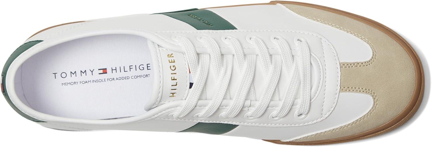 imageTommy Hilfiger Mens Pandora SneakerWhiteHunter Green Multi 141