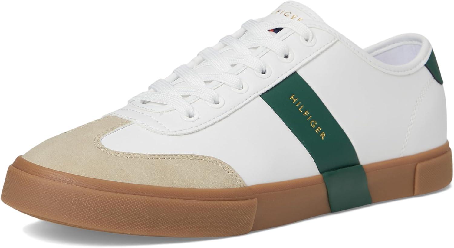imageTommy Hilfiger Mens Pandora SneakerWhiteHunter Green Multi 141