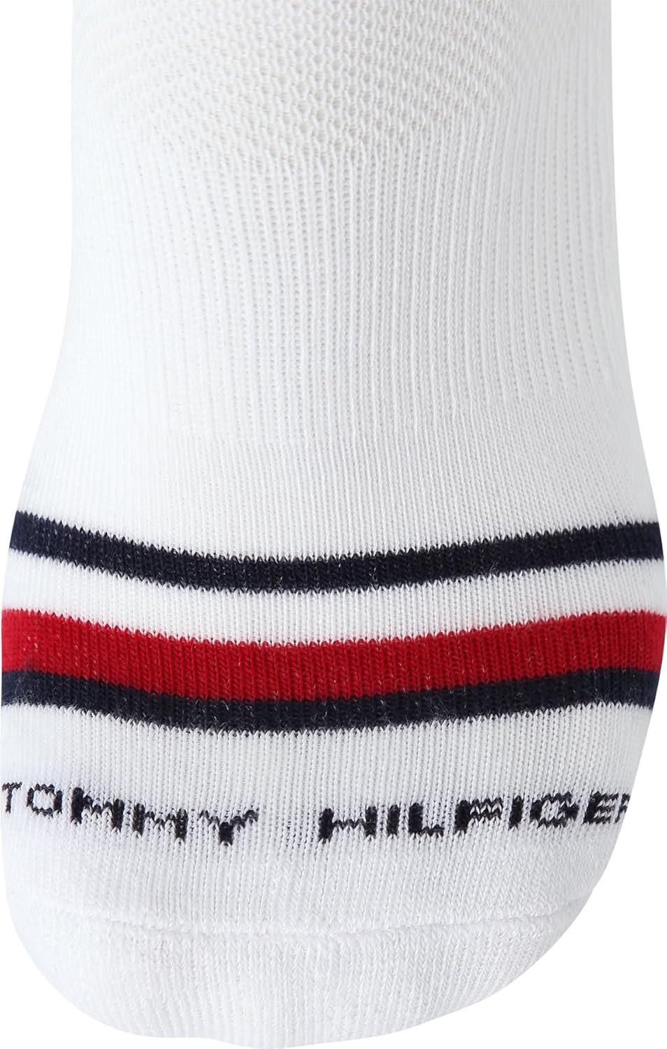 imageTommy Hilfiger Mens Quarter Socks 12 Pack Cotton Blend Athletic Performance Cushioned Ankle Socks for Men with Arch SupportWhite Multi