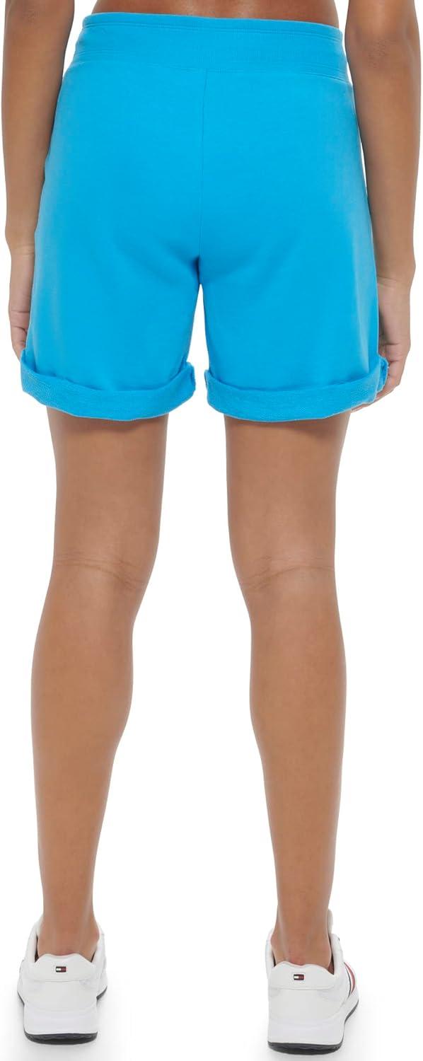 imageTommy Hilfiger Roll Tab Shorts with Embroidered FlagAtlantic Blue