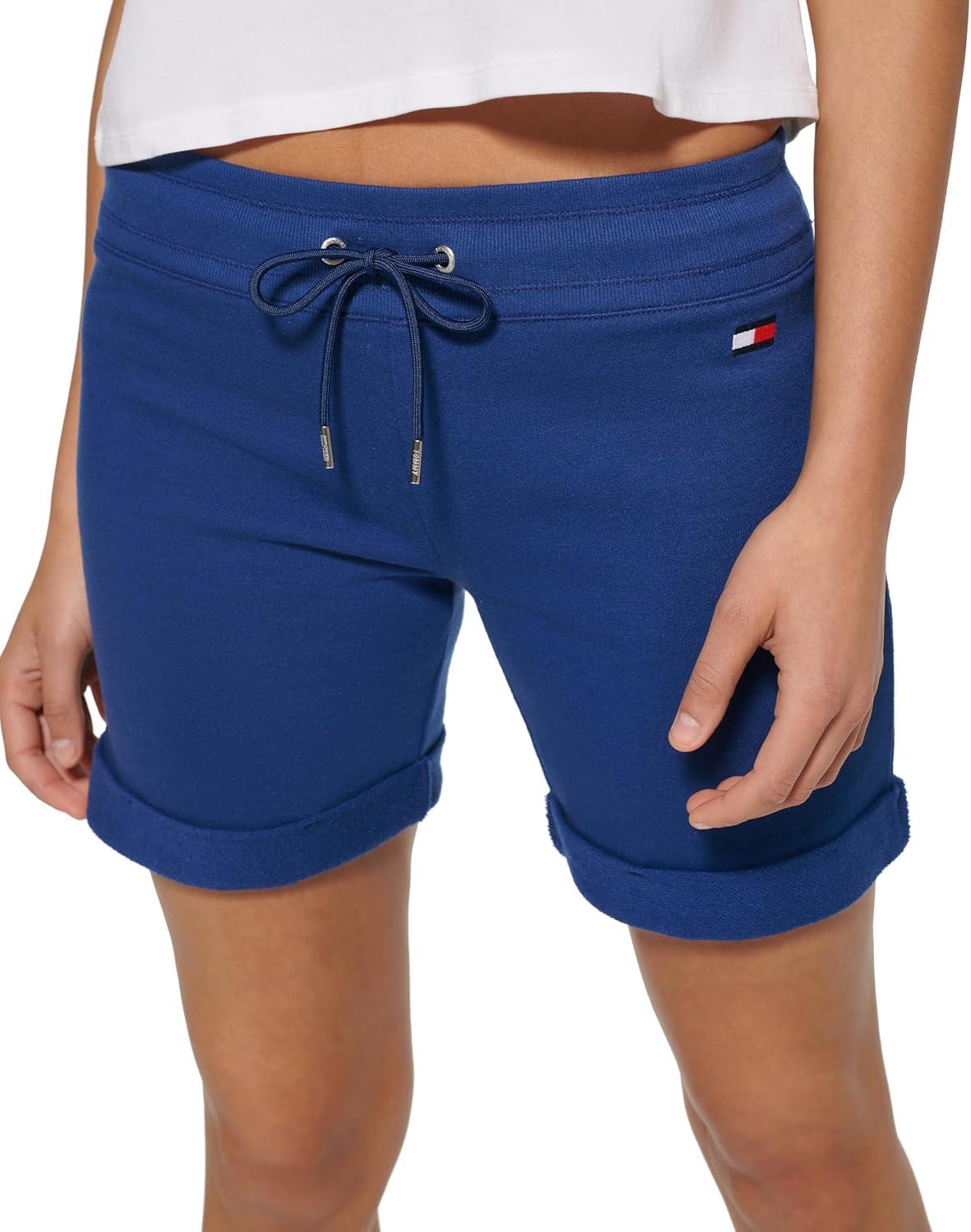 imageTommy Hilfiger Roll Tab Shorts with Embroidered FlagDeep Blue