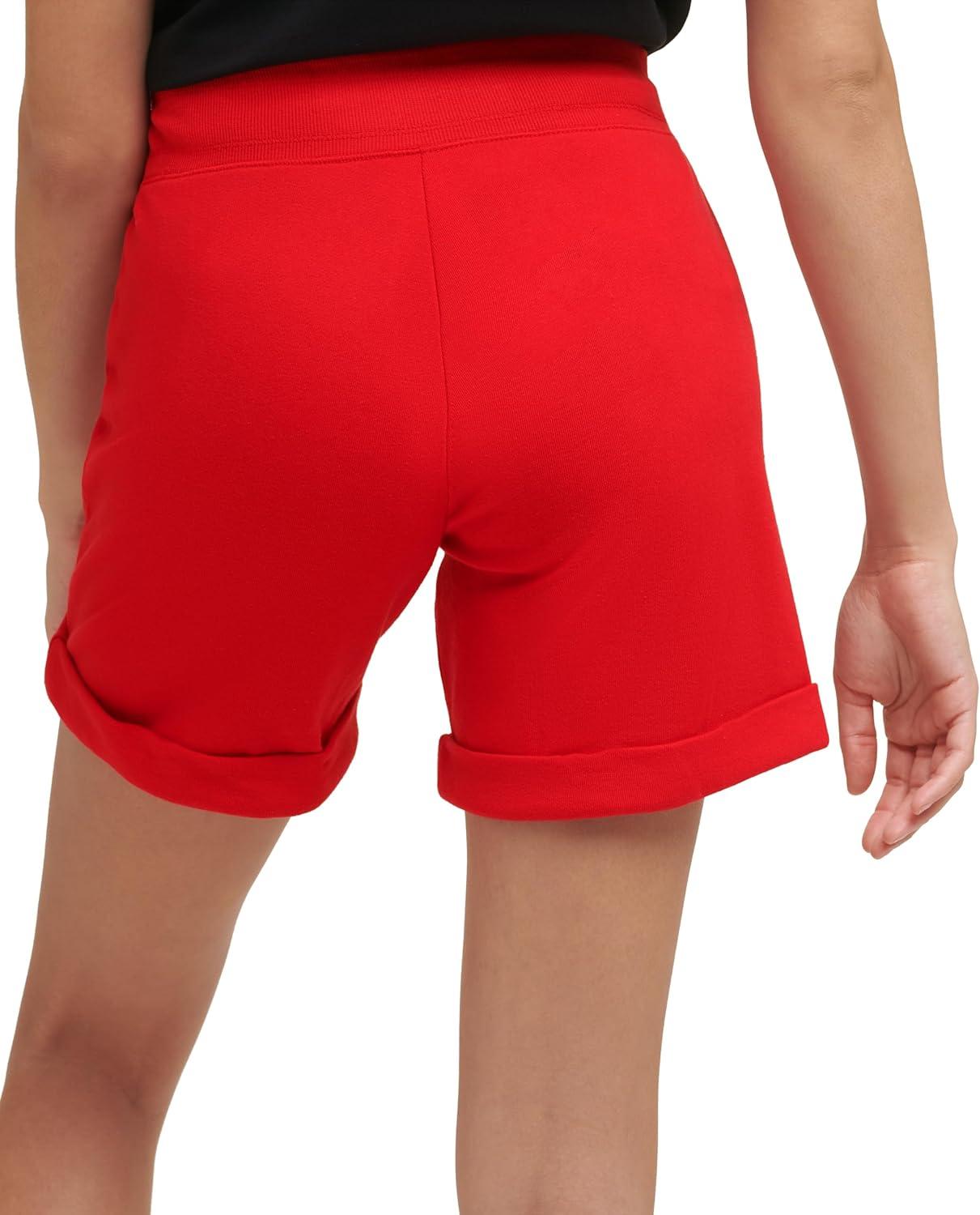 imageTommy Hilfiger Roll Tab Shorts with Embroidered FlagScarlet
