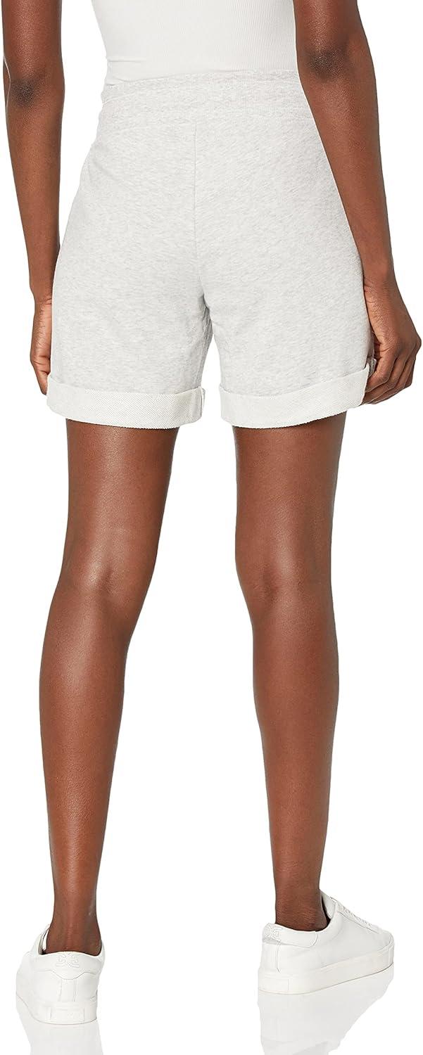 imageTommy Hilfiger Roll Tab Shorts with Embroidered FlagWhite Stone Heather