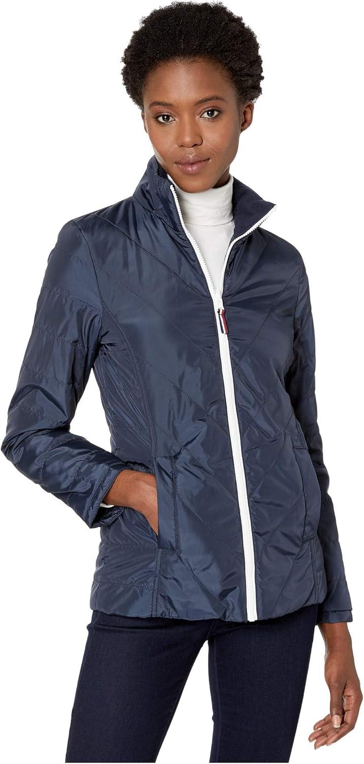 imageTommy Hilfiger Womens 295quot 3in1 Systems JacketWhiteNavy