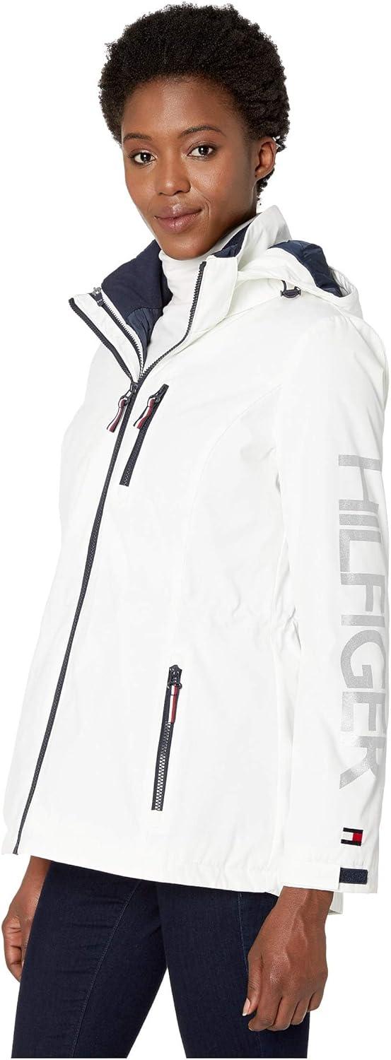 imageTommy Hilfiger Womens 295quot 3in1 Systems JacketWhiteNavy