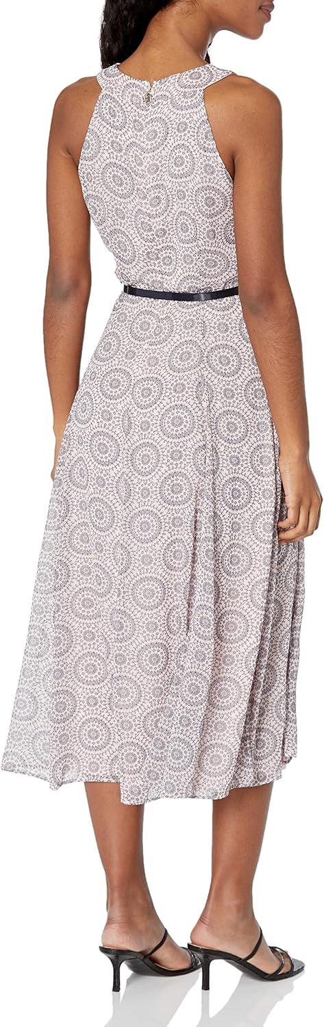 imageTommy Hilfiger Womens Belted Halter DressBallerina PinkSky Captain Circles