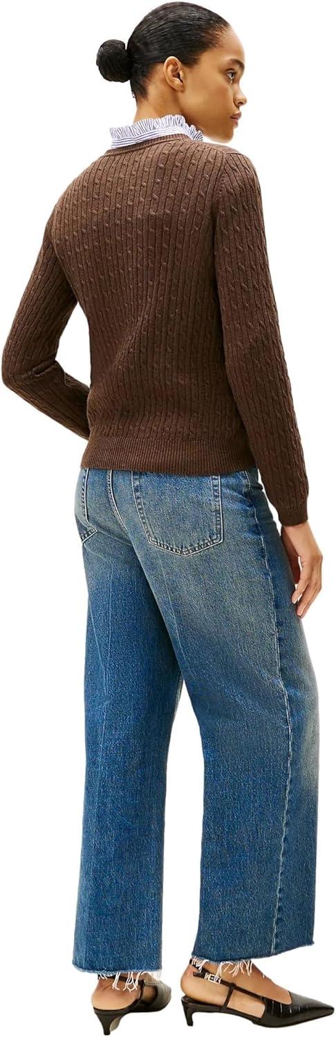 imageTommy Hilfiger Womens Classic Fit SweaterBrown Heather
