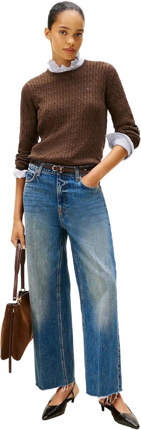 imageTommy Hilfiger Womens Classic Fit SweaterBrown Heather