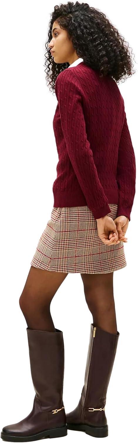 imageTommy Hilfiger Womens Classic Fit SweaterBurgundy