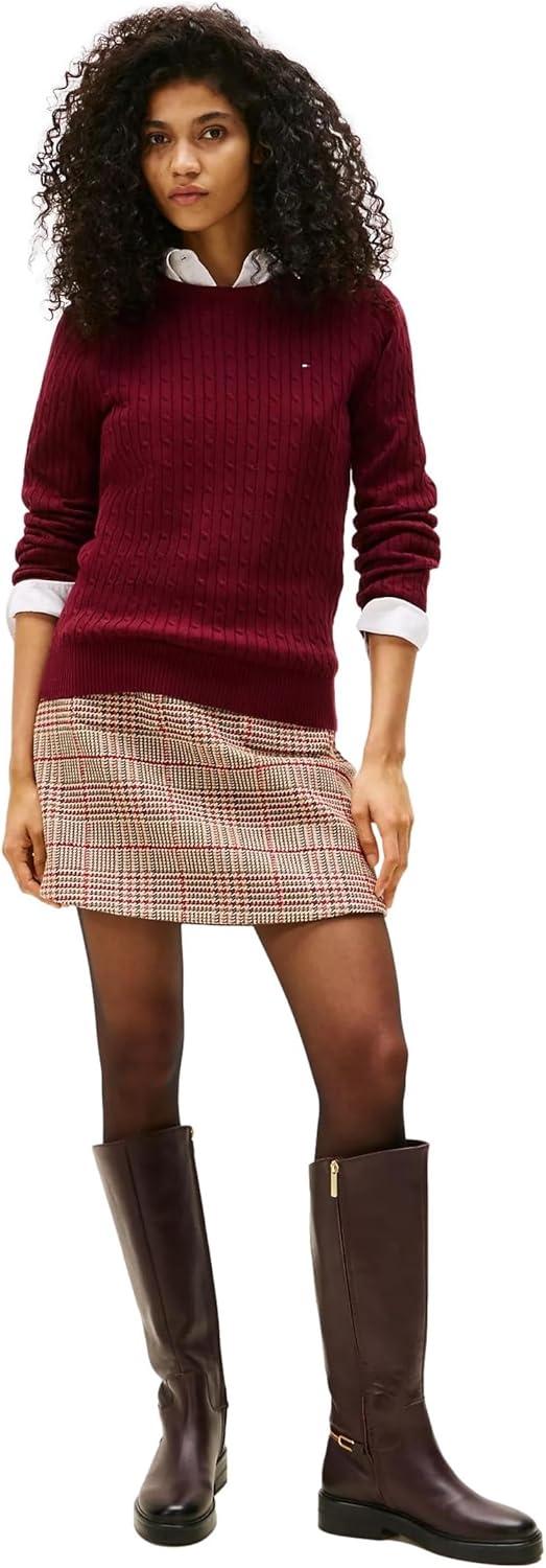 imageTommy Hilfiger Womens Classic Fit SweaterBurgundy