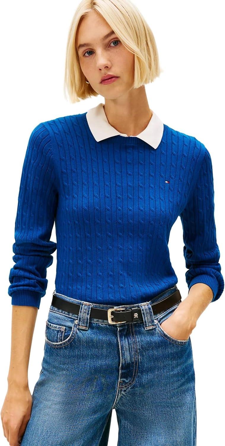 imageTommy Hilfiger Womens Classic Fit SweaterCool Dip Blue
