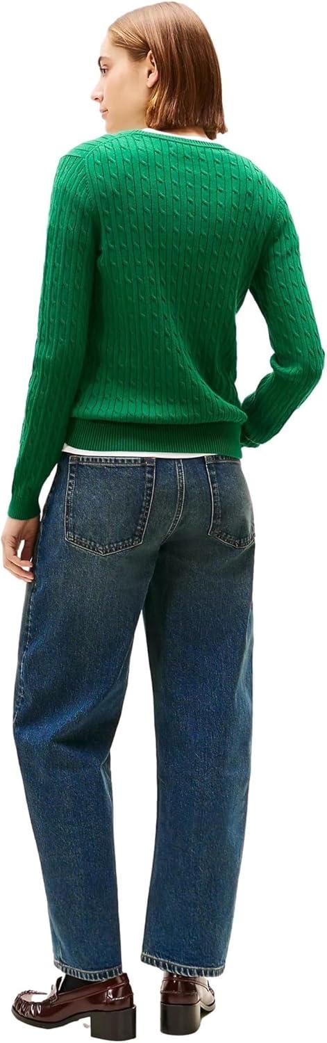 imageTommy Hilfiger Womens Classic Fit SweaterCypress Green