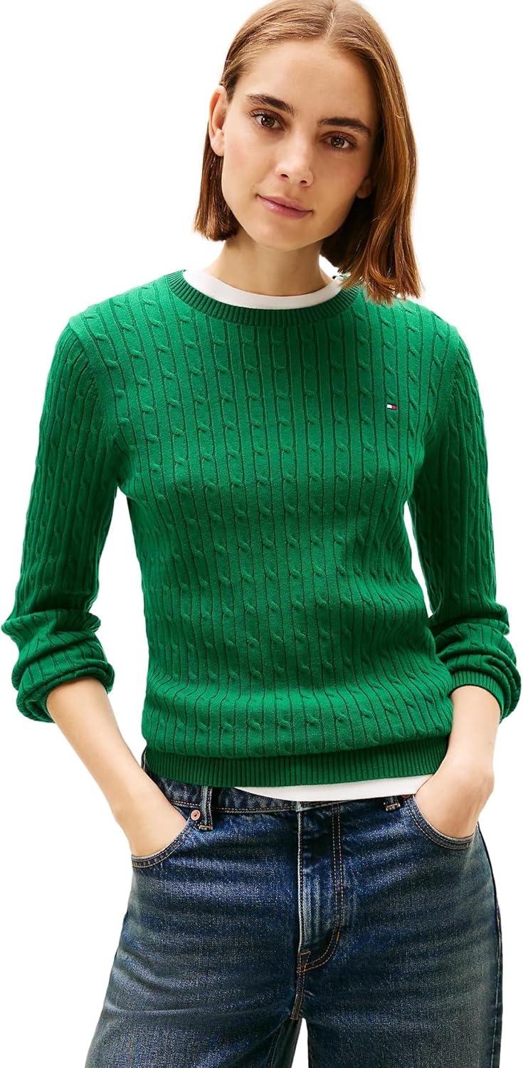 imageTommy Hilfiger Womens Classic Fit SweaterCypress Green