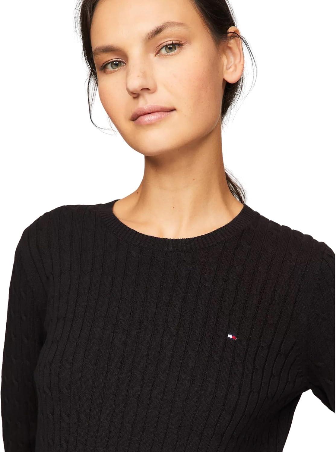 imageTommy Hilfiger Womens Classic Fit SweaterDark Sable Black