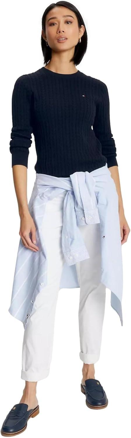 imageTommy Hilfiger Womens Classic Fit SweaterDesert Sky Navy