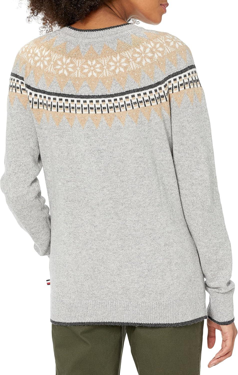 imageTommy Hilfiger Womens Classic Fit SweaterHeather Grey 01