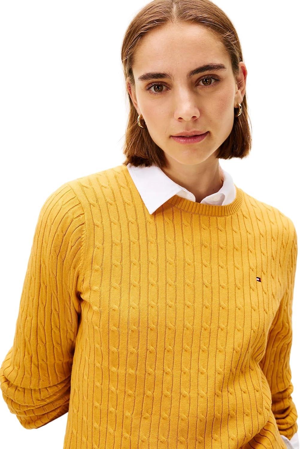 imageTommy Hilfiger Womens Classic Fit SweaterHeritage Gold