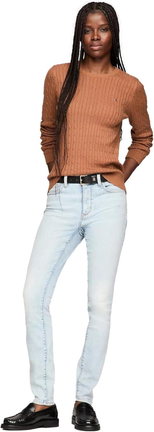 imageTommy Hilfiger Womens Classic Fit SweaterNatural Cognac