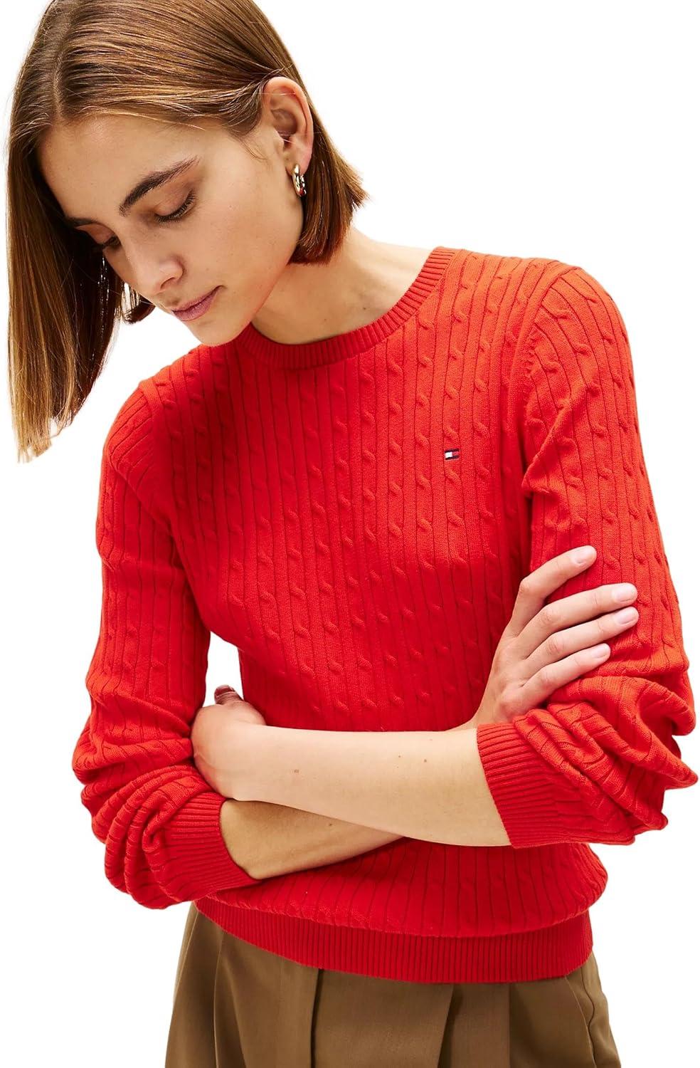 imageTommy Hilfiger Womens Classic Fit SweaterPrimary Red