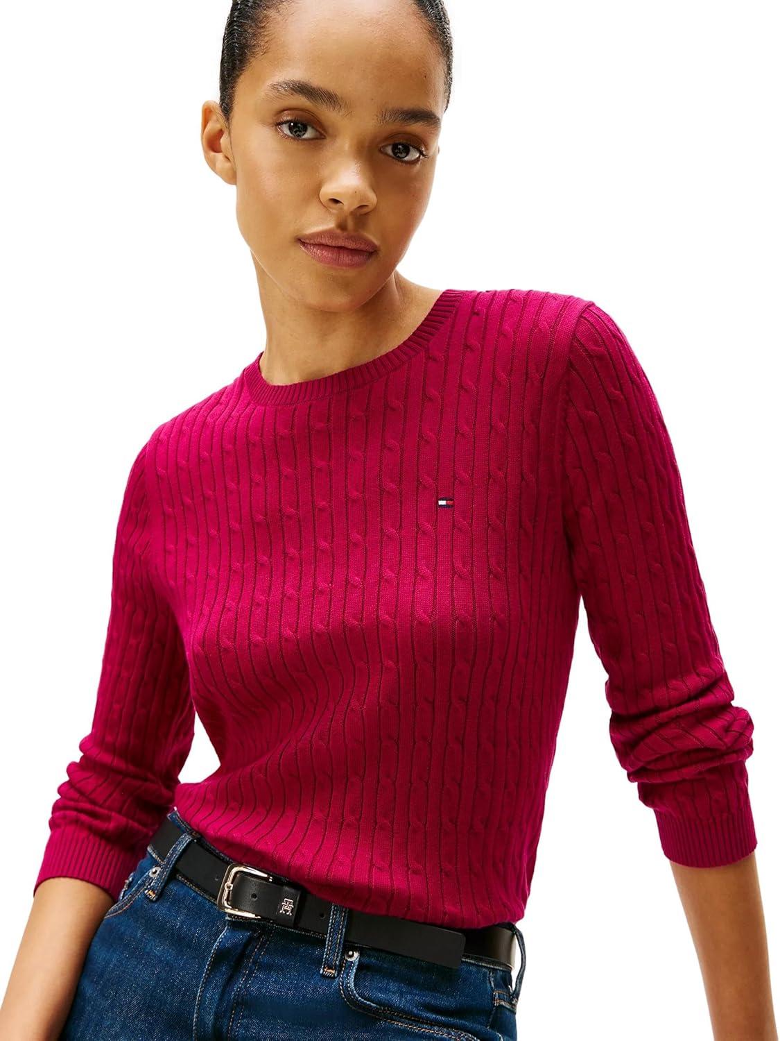 imageTommy Hilfiger Womens Classic Fit SweaterRoyal Berry