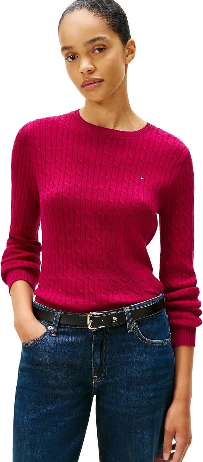imageTommy Hilfiger Womens Classic Fit SweaterRoyal Berry