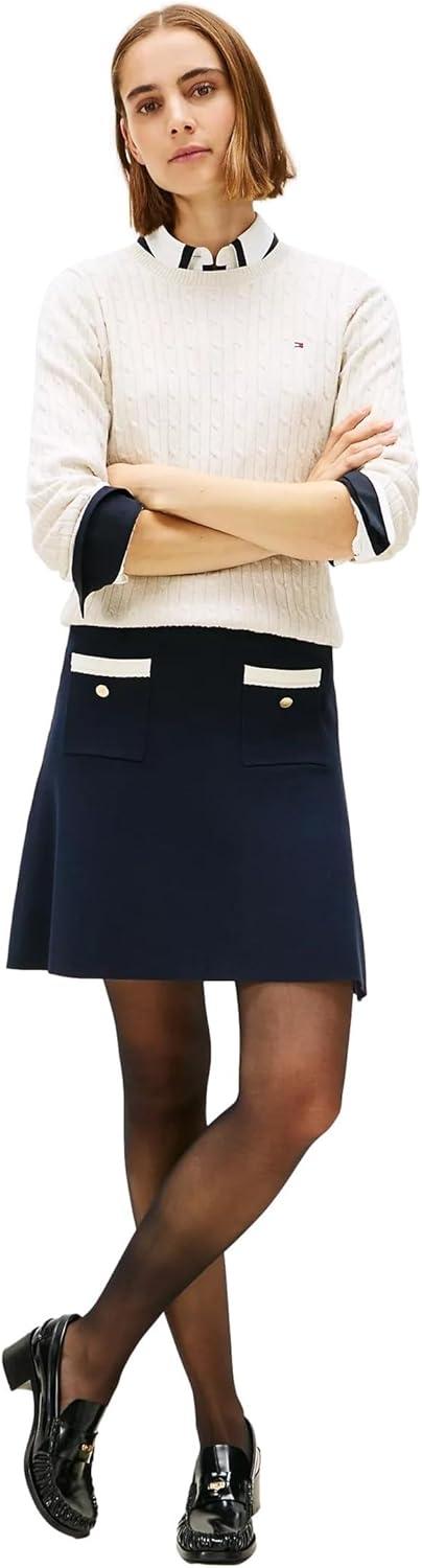 imageTommy Hilfiger Womens Classic Fit SweaterShimmer Calico Multi