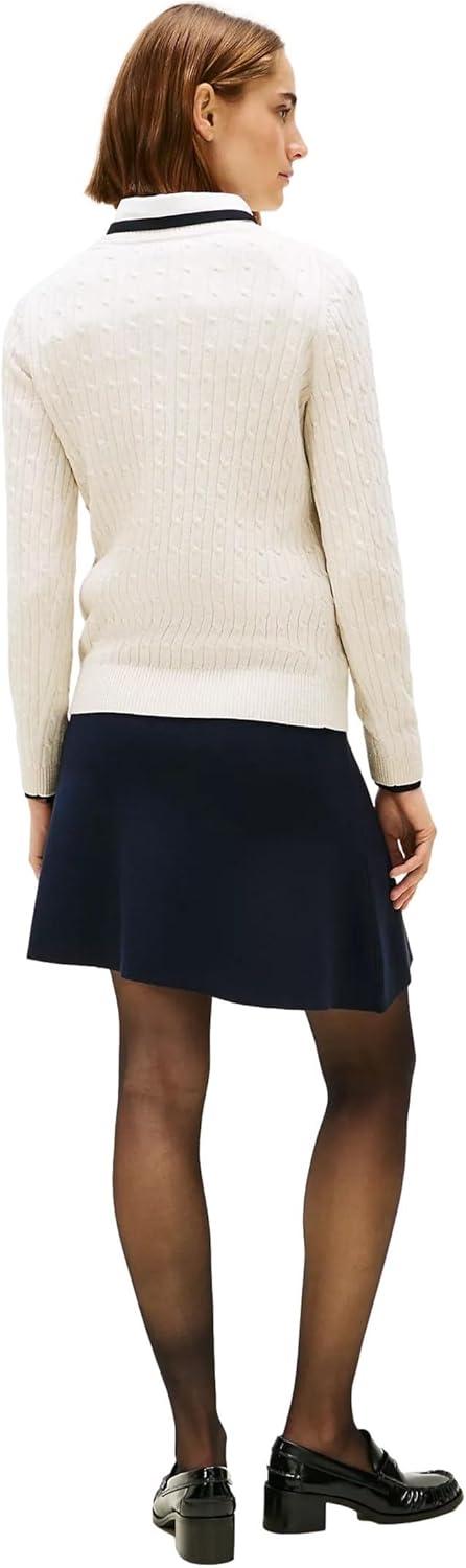imageTommy Hilfiger Womens Classic Fit SweaterShimmer Calico Multi