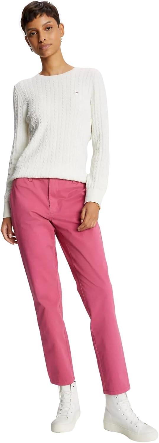 imageTommy Hilfiger Womens Classic Fit SweaterWhite Suede