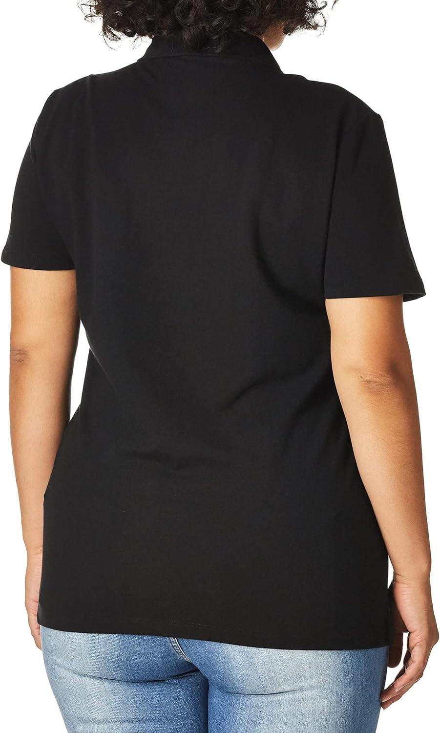 imageTommy Hilfiger Womens Classic Short Sleeve Core Pique Polo Standard and Plus SizeBlack