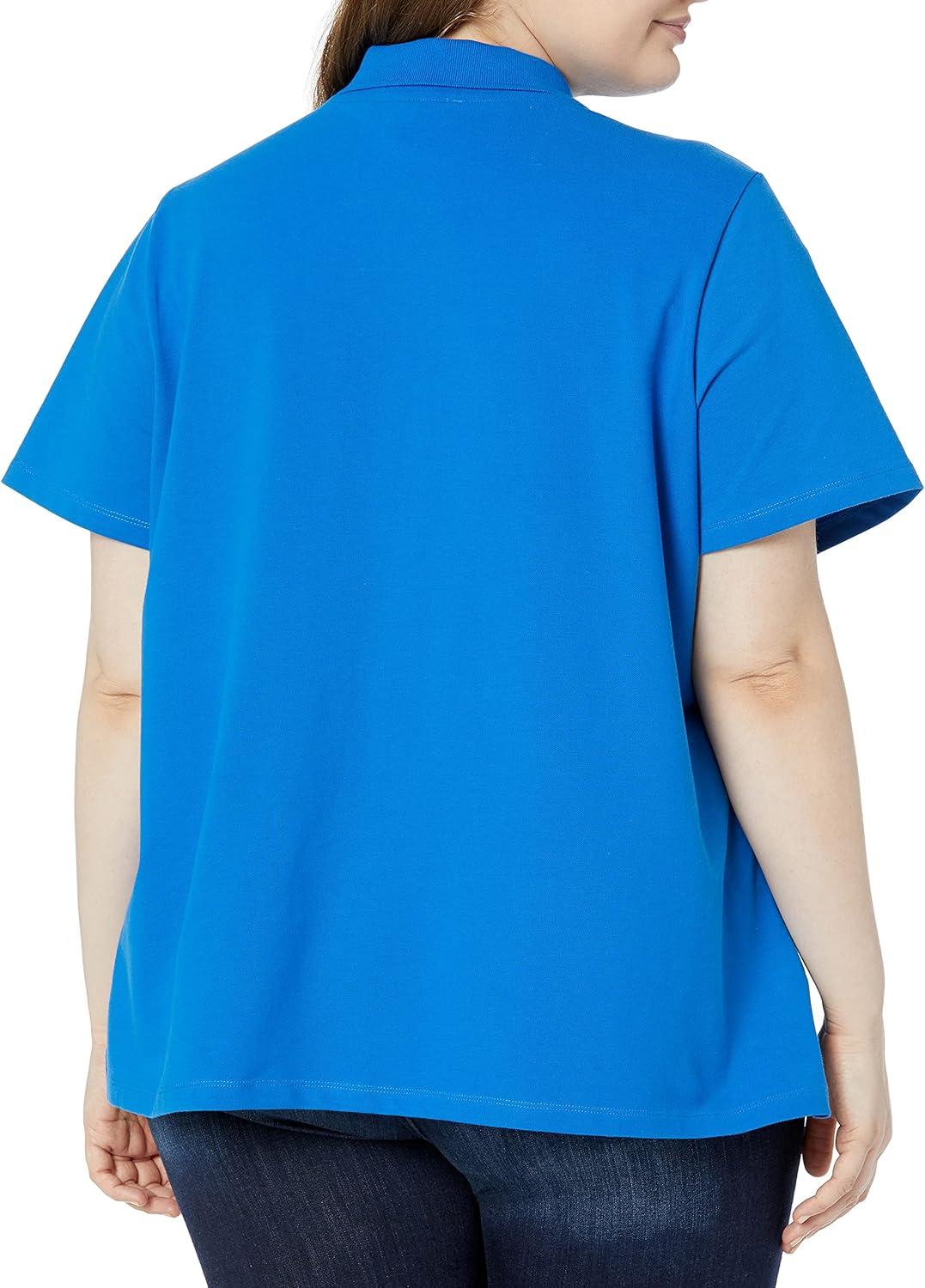 imageTommy Hilfiger Womens Classic Short Sleeve Core Pique Polo Standard and Plus SizeCerulean