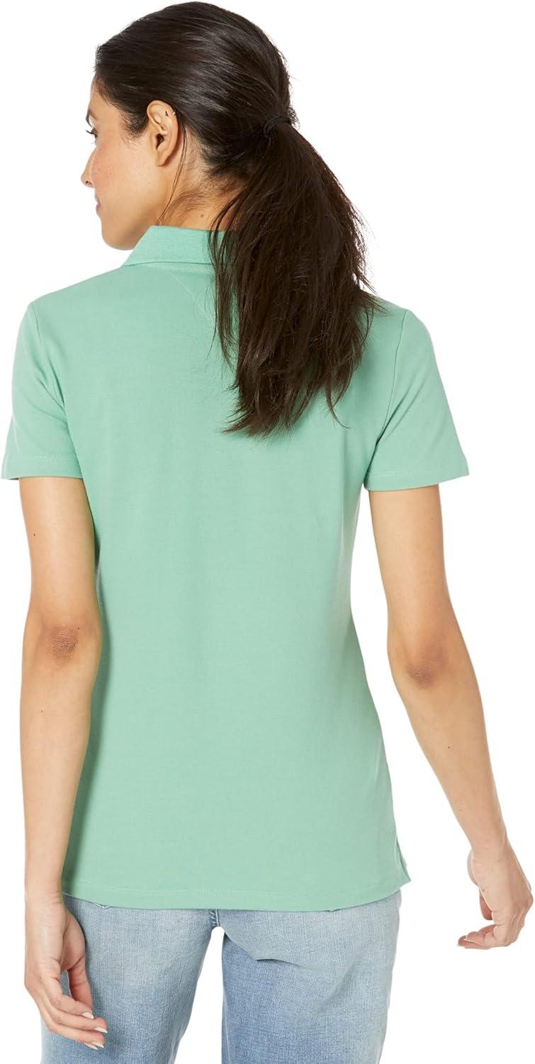 imageTommy Hilfiger Womens Classic Short Sleeve Core Pique Polo Standard and Plus SizeCrme De Menthe