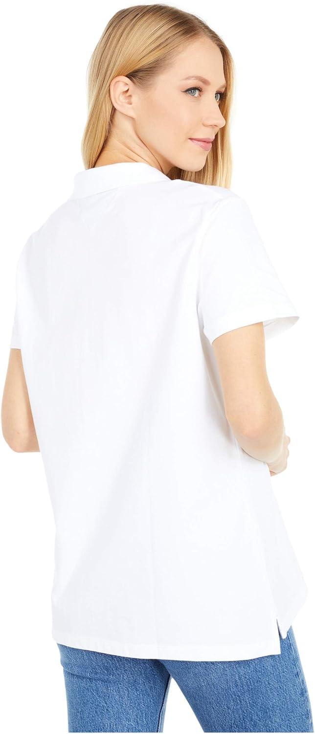 imageTommy Hilfiger Womens Classic Short Sleeve Core Pique Polo Standard and Plus SizeWhite