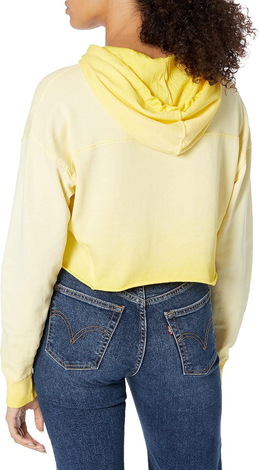 imageTommy Hilfiger Womens Cropped Tied Logo HoodieSunbeam