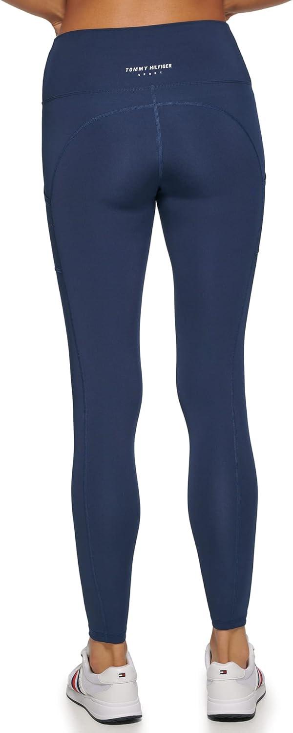 imageTommy Hilfiger Womens High Waisted Performance Legging with PocketNavy