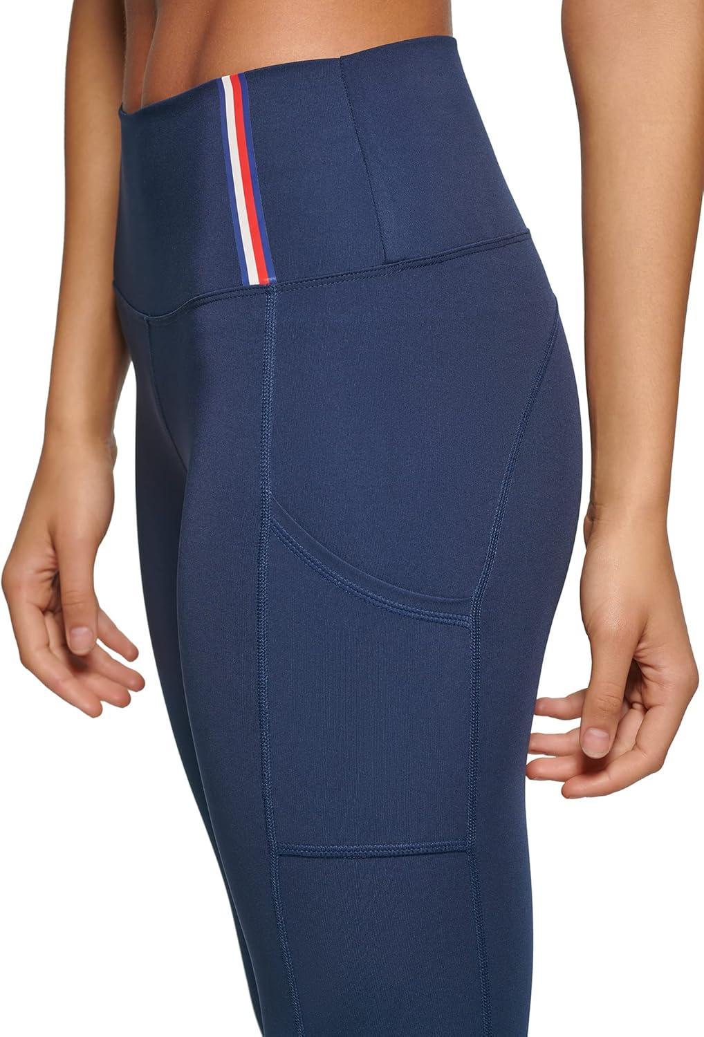 imageTommy Hilfiger Womens High Waisted Performance Legging with PocketNavy