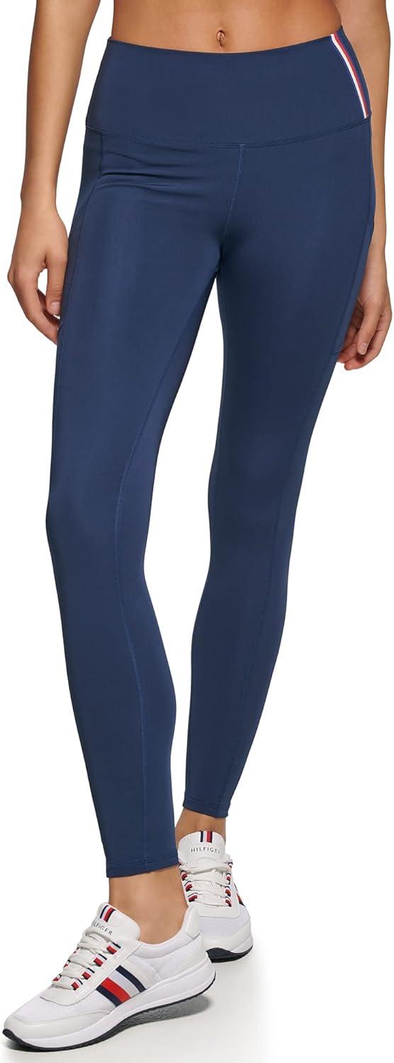 imageTommy Hilfiger Womens High Waisted Performance Legging with PocketNavy