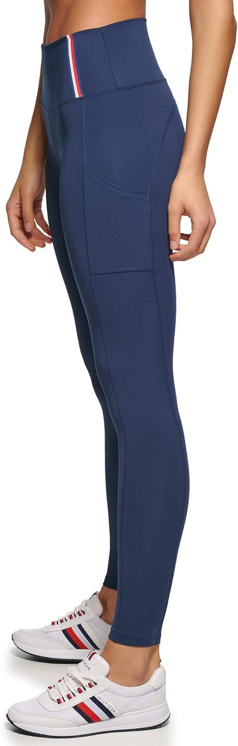 imageTommy Hilfiger Womens High Waisted Performance Legging with PocketNavy