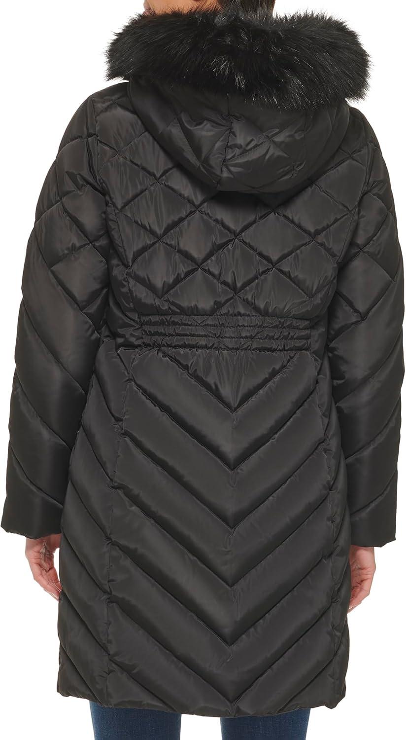 imageTommy Hilfiger Womens Long Down Puffer JacketBlack
