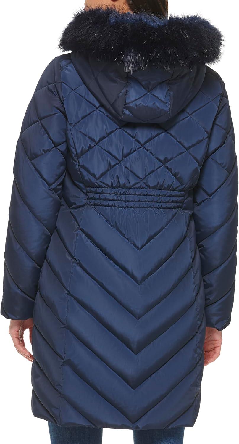 imageTommy Hilfiger Womens Long Down Puffer JacketNavy