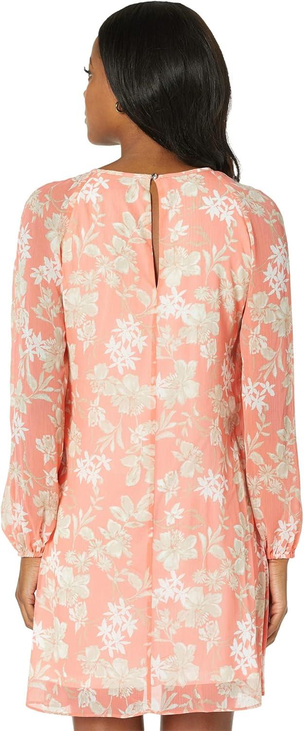 imageTommy Hilfiger Womens Long Sleeve Trapeze DressBloomNeutral