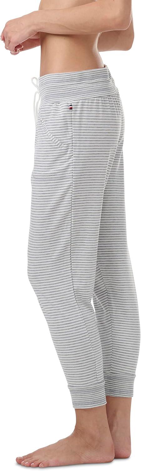 imageTommy Hilfiger Womens Lounge JoggersHeather GreyEgret Stripe